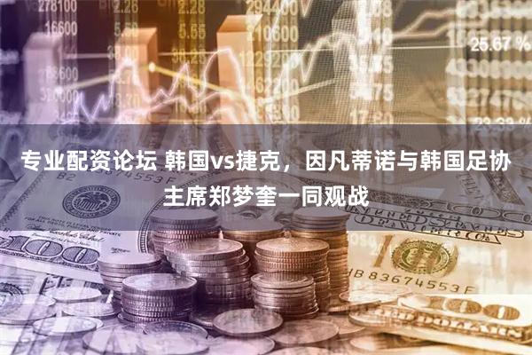 专业配资论坛 韩国vs捷克，因凡蒂诺与韩国足协主席郑梦奎一同观战